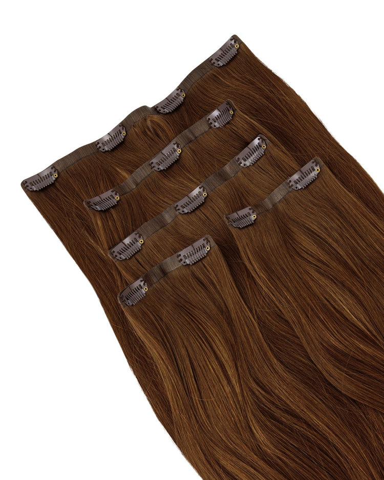 Natural Hair Extensions, Havana Brown - Clip In Hair Extension, UAE Qatar KSA Kuwait Oman Bahrain Dubai Abu Dhabi