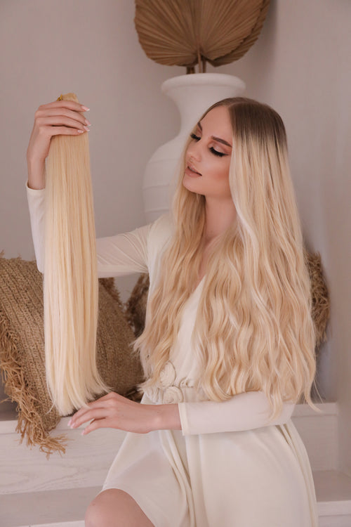 Sunflower Blonde - Clip In Hair Extension - Youmi Beauty