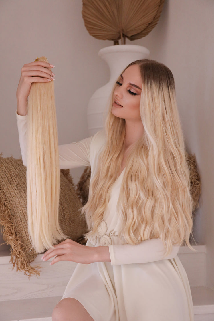 Sunflower Blonde - Clip In Hair Extension - Youmi Beauty