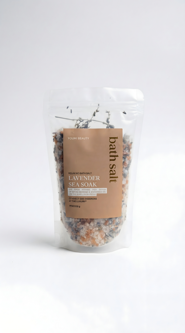 Himalayan Lavender Bath Salts – Relaxing Lavender Sea Soak (500g) hover image