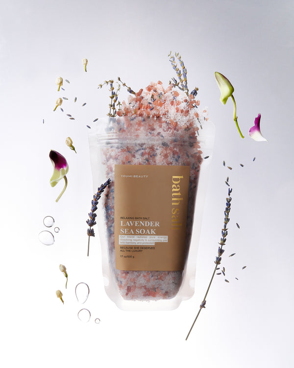 Himalayan Lavender Bath Salts – Relaxing Lavender Sea Soak (500g)
