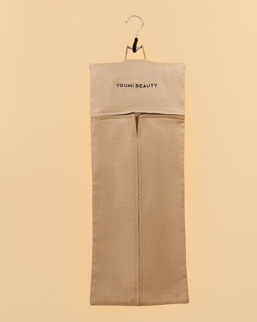 Clip in Tape in hair extension storage bag with hanger