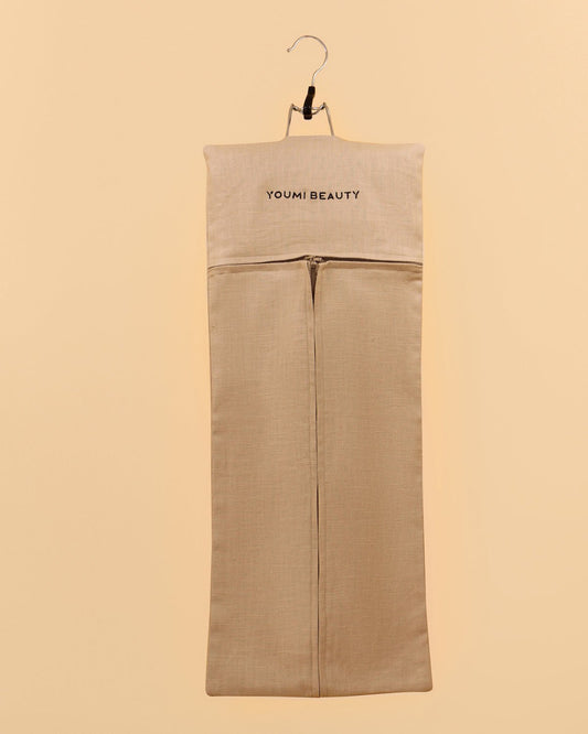 Clip in Tape in hair extension storage bag with hanger