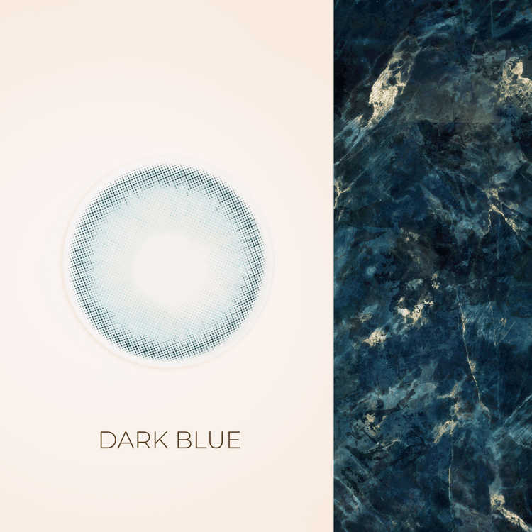 La Tulum - Dark Blue Color, Colored Contact Lenses UAE Qatar KSA Kuwait Oman Bahrain Dubai Abu Dhabi with Power