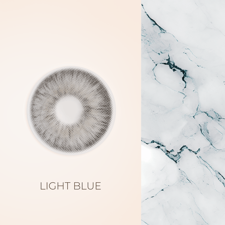 La Mykonos - Light Blue Color, Colored Contact Lenses UAE Qatar KSA Kuwait Oman Bahrain Dubai Abu Dhabi with Power